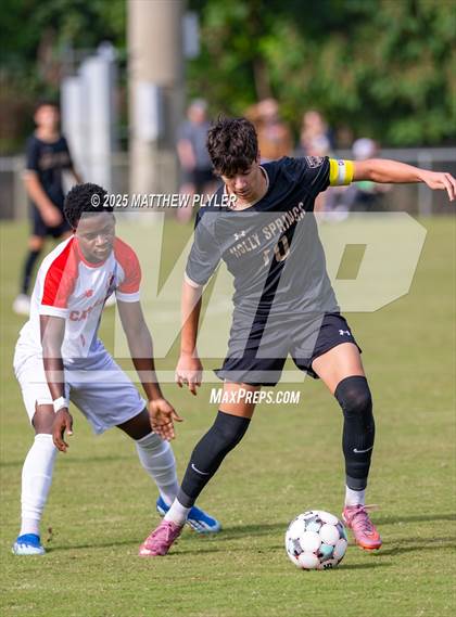 Thumbnail 3 in Holly Springs vs. Charlotte Catholic (NCSCA Kickoff Classic) photogallery.