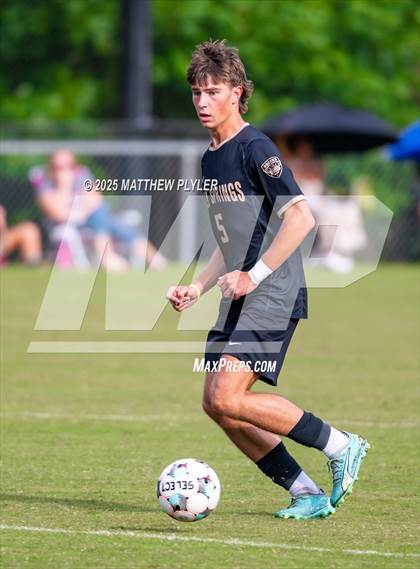 Thumbnail 1 in Holly Springs vs. Charlotte Catholic (NCSCA Kickoff Classic) photogallery.