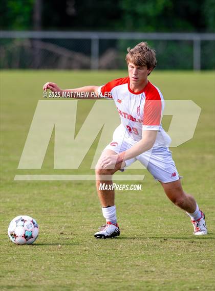 Thumbnail 1 in Holly Springs vs. Charlotte Catholic (NCSCA Kickoff Classic) photogallery.