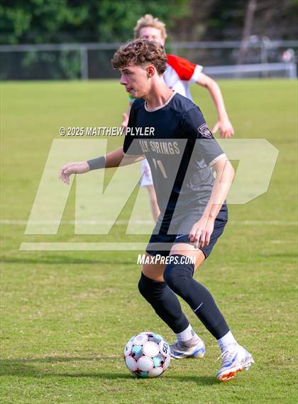 Thumbnail 1 in Holly Springs vs. Charlotte Catholic (NCSCA Kickoff Classic) photogallery.