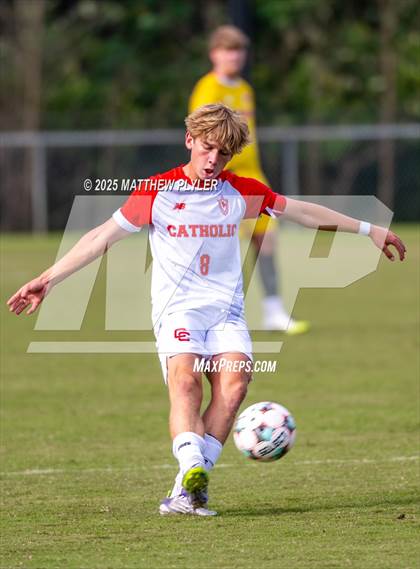 Thumbnail 2 in Holly Springs vs. Charlotte Catholic (NCSCA Kickoff Classic) photogallery.