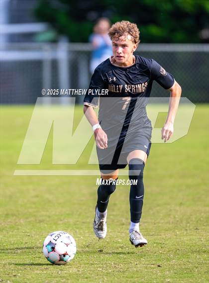 Thumbnail 3 in Holly Springs vs. Charlotte Catholic (NCSCA Kickoff Classic) photogallery.