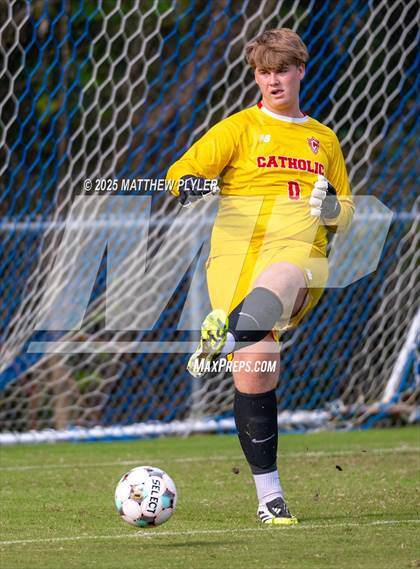 Thumbnail 3 in Holly Springs vs. Charlotte Catholic (NCSCA Kickoff Classic) photogallery.