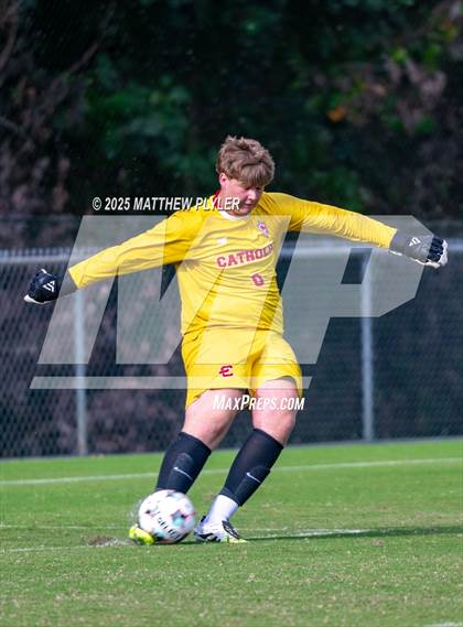Thumbnail 1 in Holly Springs vs. Charlotte Catholic (NCSCA Kickoff Classic) photogallery.