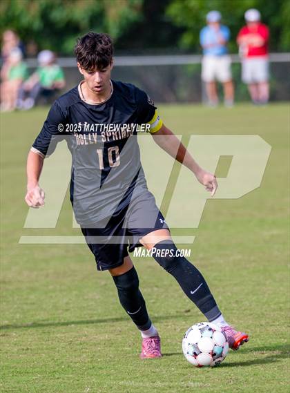 Thumbnail 1 in Holly Springs vs. Charlotte Catholic (NCSCA Kickoff Classic) photogallery.