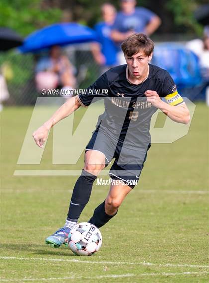 Thumbnail 2 in Holly Springs vs. Charlotte Catholic (NCSCA Kickoff Classic) photogallery.
