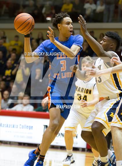 Thumbnail 3 in East St. Louis @ Marion (IHSA 3A Sectional) photogallery.