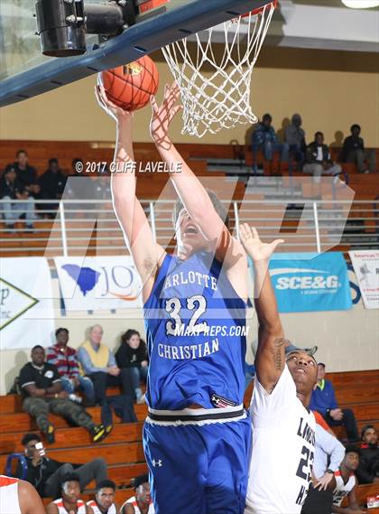 Thumbnail 2 in Charlotte Christian vs Linden (Rotary Roundball Classic) photogallery.