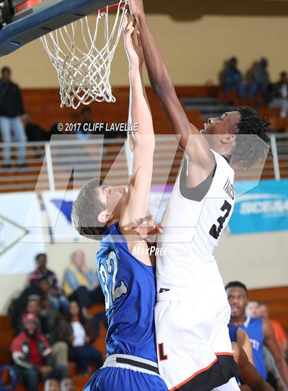 Thumbnail 2 in Charlotte Christian vs Linden (Rotary Roundball Classic) photogallery.