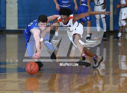 Thumbnail 2 in Charlotte Christian vs Linden (Rotary Roundball Classic) photogallery.