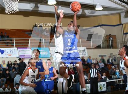 Thumbnail 1 in Charlotte Christian vs Linden (Rotary Roundball Classic) photogallery.