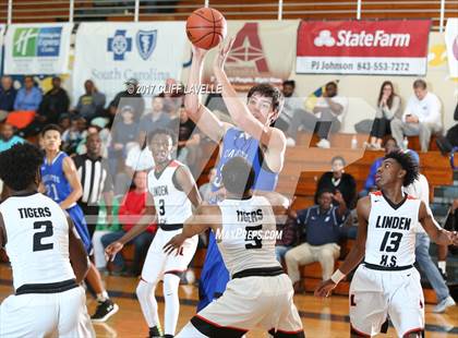 Thumbnail 2 in Charlotte Christian vs Linden (Rotary Roundball Classic) photogallery.