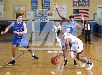 Thumbnail 1 in Charlotte Christian vs Linden (Rotary Roundball Classic) photogallery.