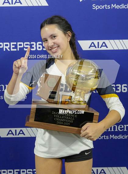 Thumbnail 1 in Phoenix Country Day vs. Scottsdale Christian Academy (AIA-2A Awards) photogallery.