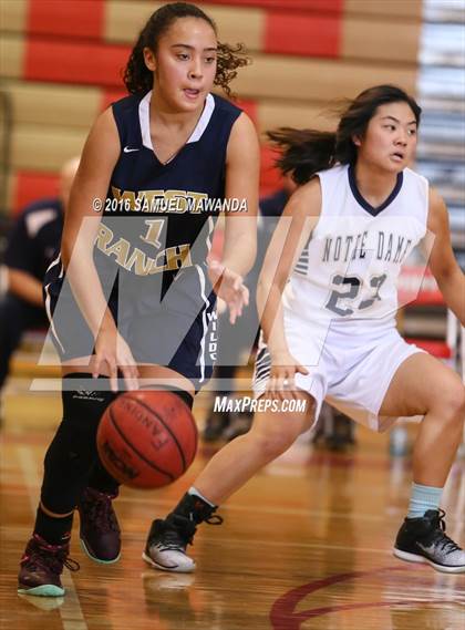 Thumbnail 2 in Notre Dame (SO) vs West Ranch (West Coast Holiday Classic) photogallery.