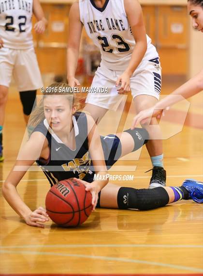 Thumbnail 2 in Notre Dame (SO) vs West Ranch (West Coast Holiday Classic) photogallery.