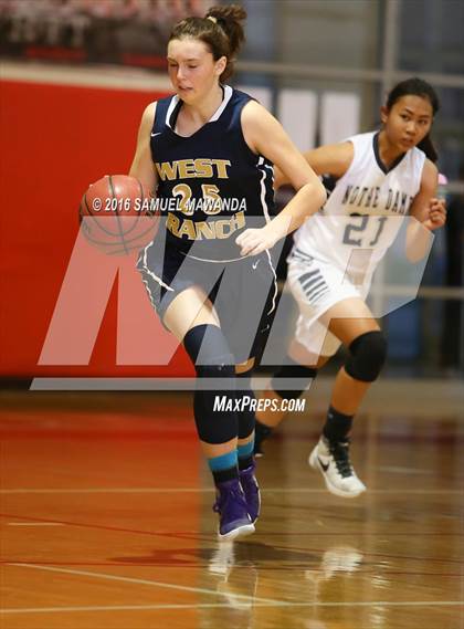 Thumbnail 2 in Notre Dame (SO) vs West Ranch (West Coast Holiday Classic) photogallery.