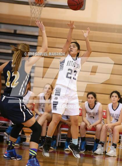 Thumbnail 1 in Notre Dame (SO) vs West Ranch (West Coast Holiday Classic) photogallery.