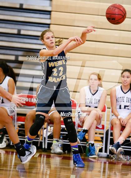 Thumbnail 3 in Notre Dame (SO) vs West Ranch (West Coast Holiday Classic) photogallery.