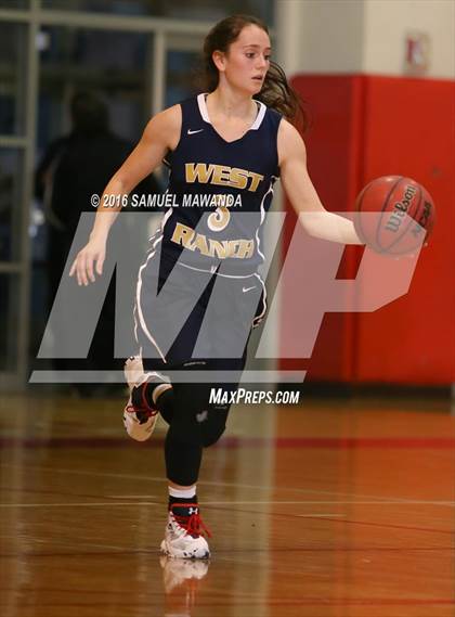 Thumbnail 2 in Notre Dame (SO) vs West Ranch (West Coast Holiday Classic) photogallery.