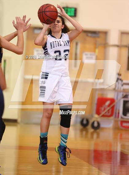 Thumbnail 2 in Notre Dame (SO) vs West Ranch (West Coast Holiday Classic) photogallery.