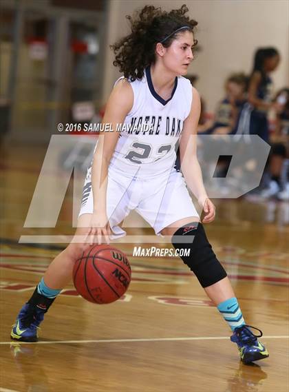 Thumbnail 1 in Notre Dame (SO) vs West Ranch (West Coast Holiday Classic) photogallery.