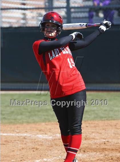Thumbnail 1 in Burleson vs. Keller Central (Mansfield ISD Varsity Softball Tournament) photogallery.