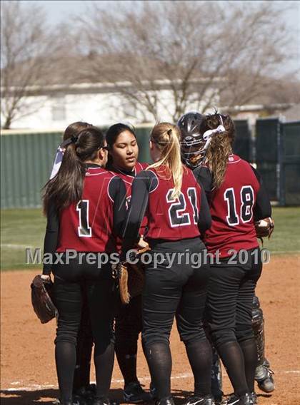 Thumbnail 2 in Burleson vs. Keller Central (Mansfield ISD Varsity Softball Tournament) photogallery.