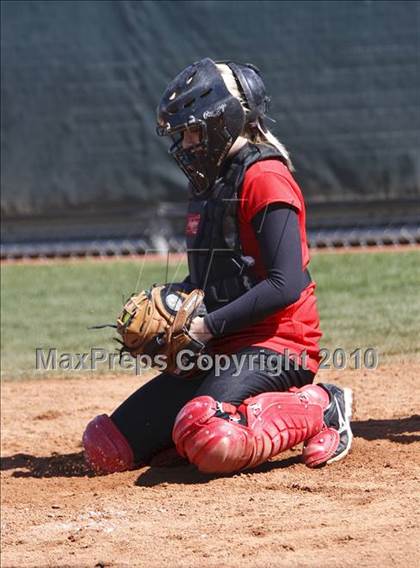 Thumbnail 1 in Burleson vs. Keller Central (Mansfield ISD Varsity Softball Tournament) photogallery.