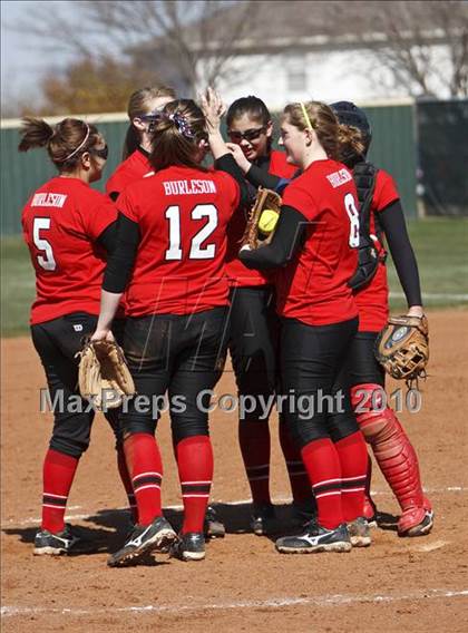 Thumbnail 1 in Burleson vs. Keller Central (Mansfield ISD Varsity Softball Tournament) photogallery.
