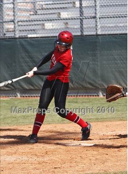 Thumbnail 3 in Burleson vs. Keller Central (Mansfield ISD Varsity Softball Tournament) photogallery.
