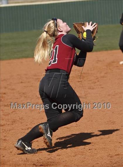 Thumbnail 1 in Burleson vs. Keller Central (Mansfield ISD Varsity Softball Tournament) photogallery.