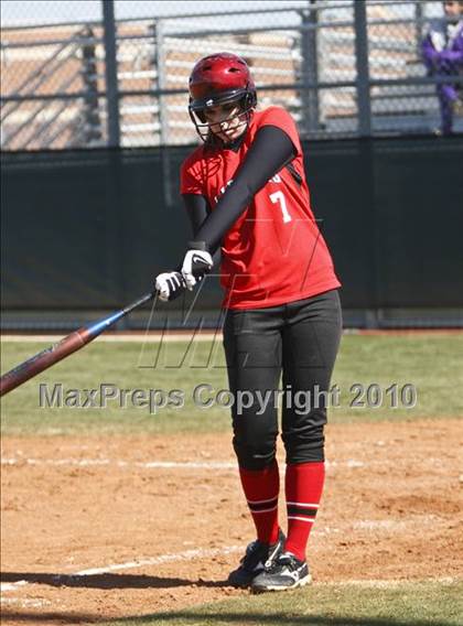 Thumbnail 1 in Burleson vs. Keller Central (Mansfield ISD Varsity Softball Tournament) photogallery.