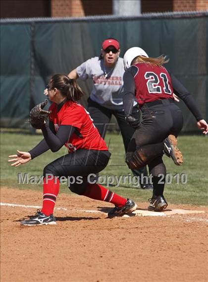 Thumbnail 2 in Burleson vs. Keller Central (Mansfield ISD Varsity Softball Tournament) photogallery.