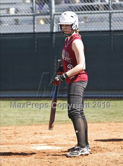 Thumbnail 3 in Burleson vs. Keller Central (Mansfield ISD Varsity Softball Tournament) photogallery.