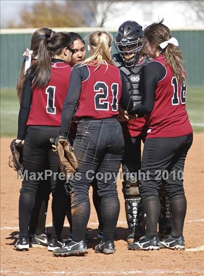 Thumbnail 1 in Burleson vs. Keller Central (Mansfield ISD Varsity Softball Tournament) photogallery.