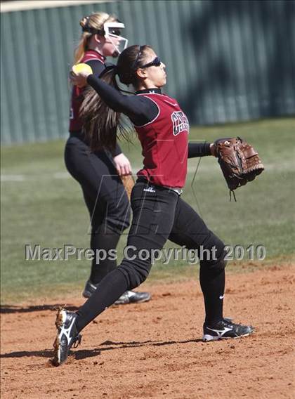 Thumbnail 2 in Burleson vs. Keller Central (Mansfield ISD Varsity Softball Tournament) photogallery.