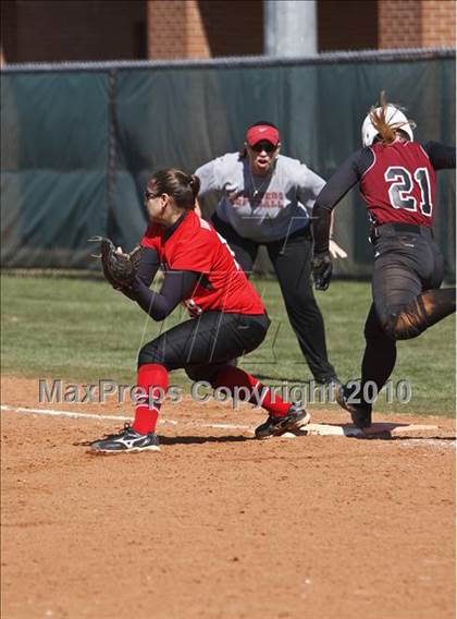 Thumbnail 1 in Burleson vs. Keller Central (Mansfield ISD Varsity Softball Tournament) photogallery.