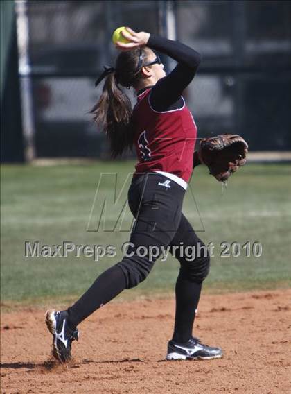 Thumbnail 1 in Burleson vs. Keller Central (Mansfield ISD Varsity Softball Tournament) photogallery.