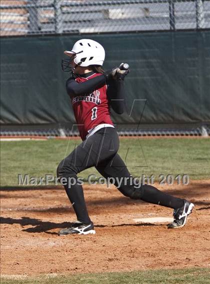 Thumbnail 1 in Burleson vs. Keller Central (Mansfield ISD Varsity Softball Tournament) photogallery.