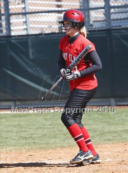 Thumbnail 3 in Burleson vs. Keller Central (Mansfield ISD Varsity Softball Tournament) photogallery.