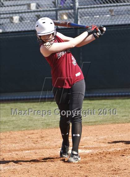 Thumbnail 2 in Burleson vs. Keller Central (Mansfield ISD Varsity Softball Tournament) photogallery.