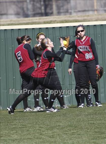 Thumbnail 2 in Burleson vs. Keller Central (Mansfield ISD Varsity Softball Tournament) photogallery.
