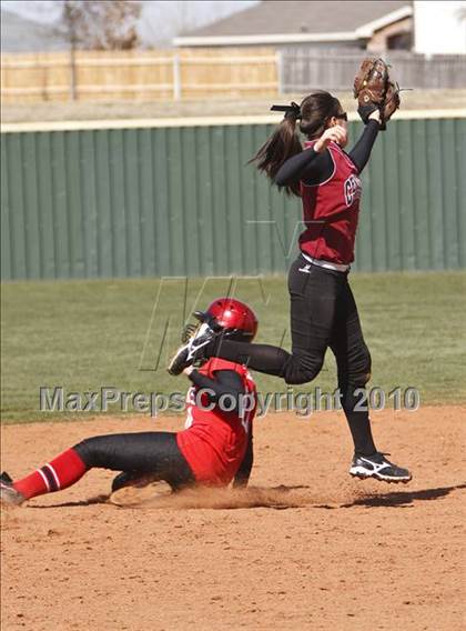 Thumbnail 3 in Burleson vs. Keller Central (Mansfield ISD Varsity Softball Tournament) photogallery.