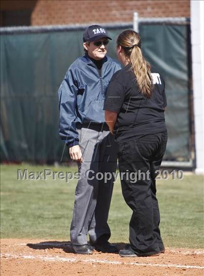 Thumbnail 3 in Burleson vs. Keller Central (Mansfield ISD Varsity Softball Tournament) photogallery.