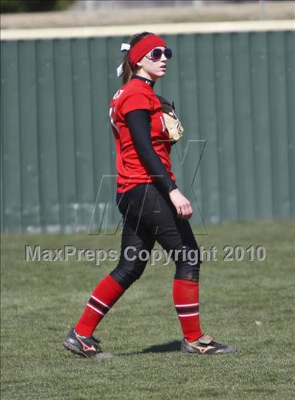 Thumbnail 3 in Burleson vs. Keller Central (Mansfield ISD Varsity Softball Tournament) photogallery.