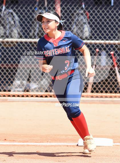 Thumbnail 3 in Centennial vs. Casteel (AIA 5A Round 1A Playoff) photogallery.
