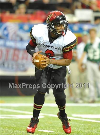 Thumbnail 1 in Greater Atlanta Christian vs. Westminster (Great American Football Classic) photogallery.