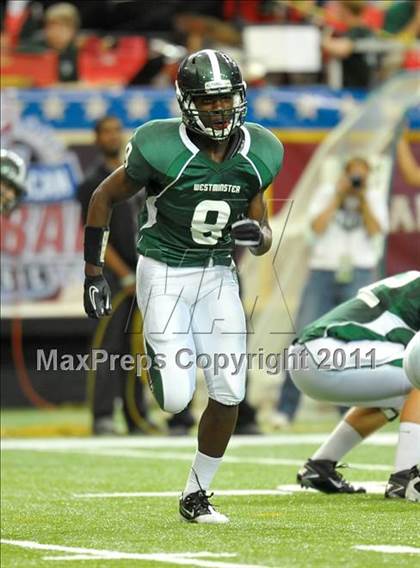Thumbnail 3 in Greater Atlanta Christian vs. Westminster (Great American Football Classic) photogallery.