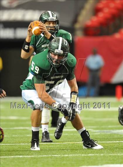 Thumbnail 3 in Greater Atlanta Christian vs. Westminster (Great American Football Classic) photogallery.